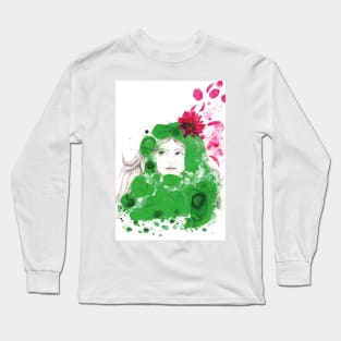 Water Lily MerLady Long Sleeve T-Shirt